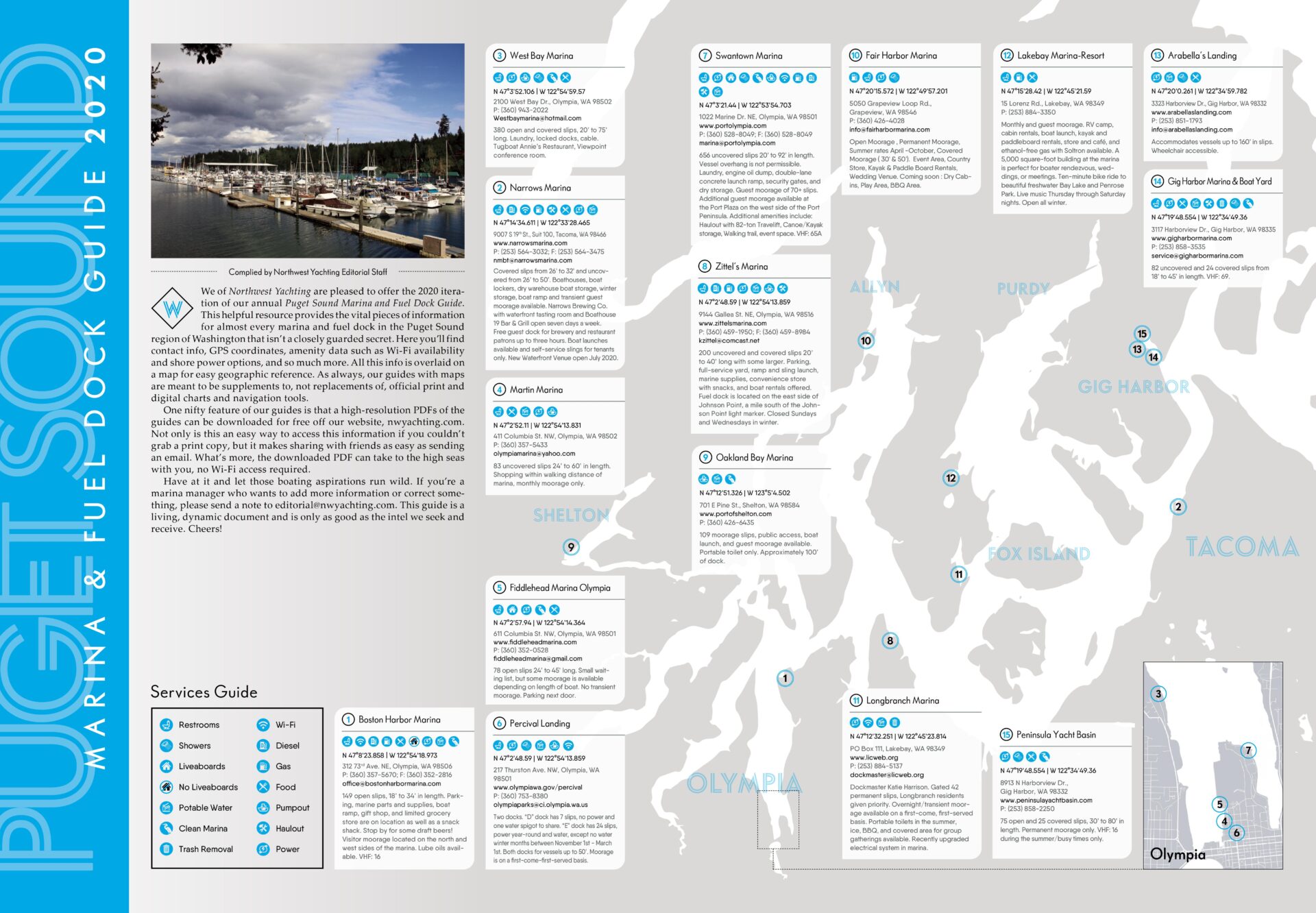 Puget Sound Marina Guide page 1 | Natalie Coleman, Marine Biologist