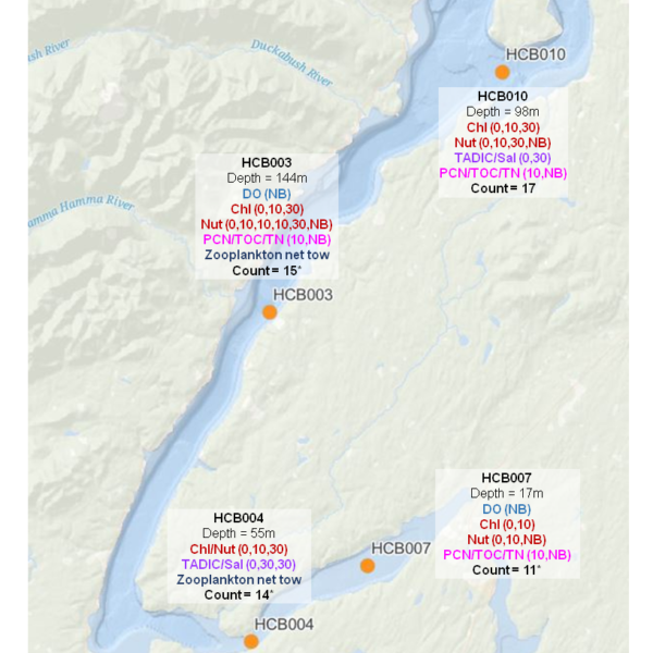 Hood Canal Sampling Stations | Natalie Coleman, Marine Biologist