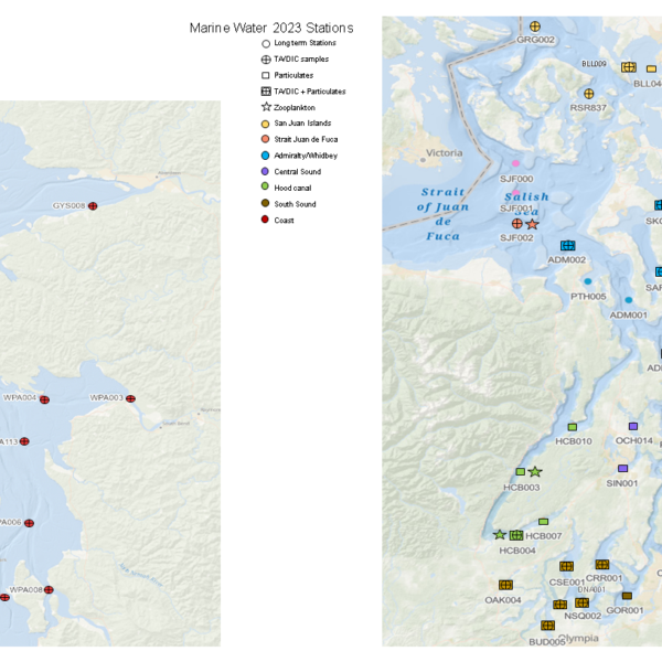 South Puget Sound Sampling Stations | Natalie Coleman, Marine Biologist